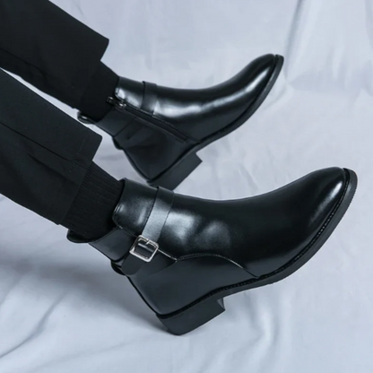 Deniro Genuine Leather Chelsea Boots