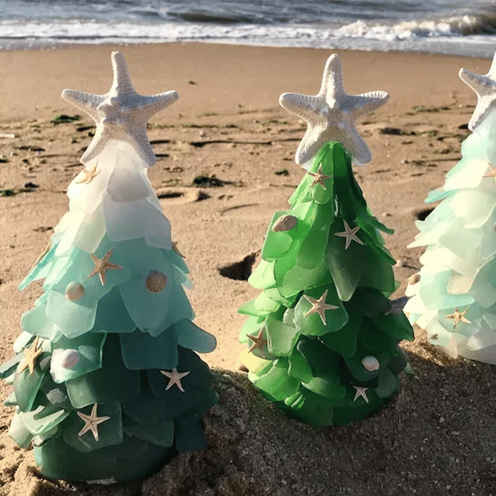 Sea Glass Christmas Tree 20$ TODAY ONLY