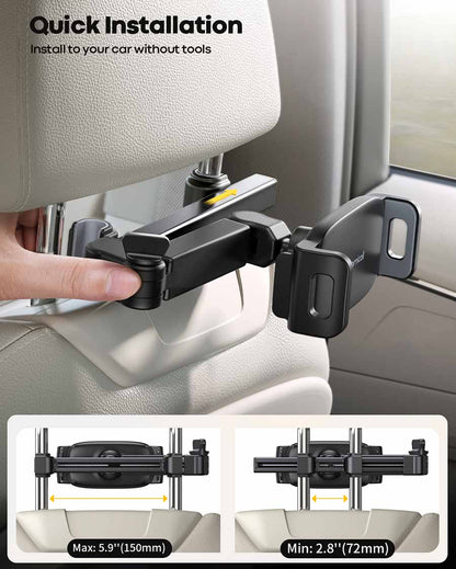 Support tablette voiture Veltor — Support réglable pour appuie-tête pour tablettes de 4,7 à 11 pouces