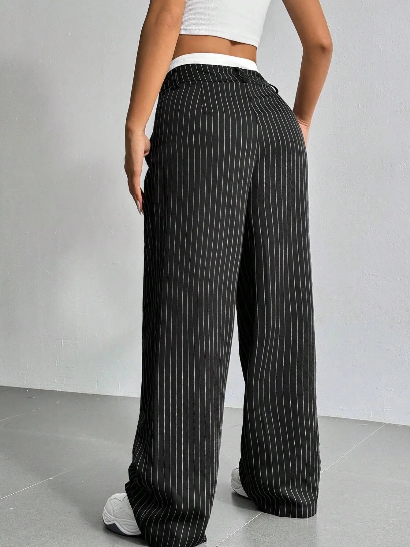 PinstripePower™ — Sculpt Your Curves and Command Every Room with Effortless Style