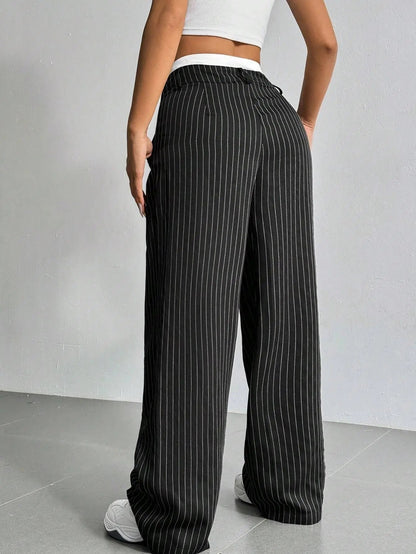PinstripePower™ — Sculpt Your Curves and Command Every Room with Effortless Style