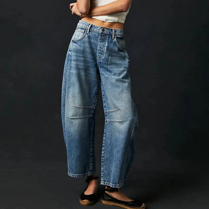 Liora Wide-Leg Jeans — Mid-Rise Stretch Denim for Casual Comfort
