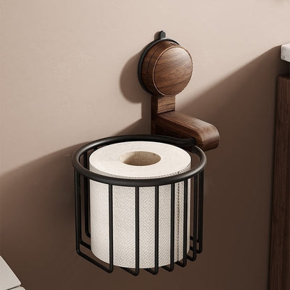 Walnut Wood Toilet Paper Holder™ — Pidä rullasi kuivina, raikkaina ja homeettomina vaivattomalla eleganssilla