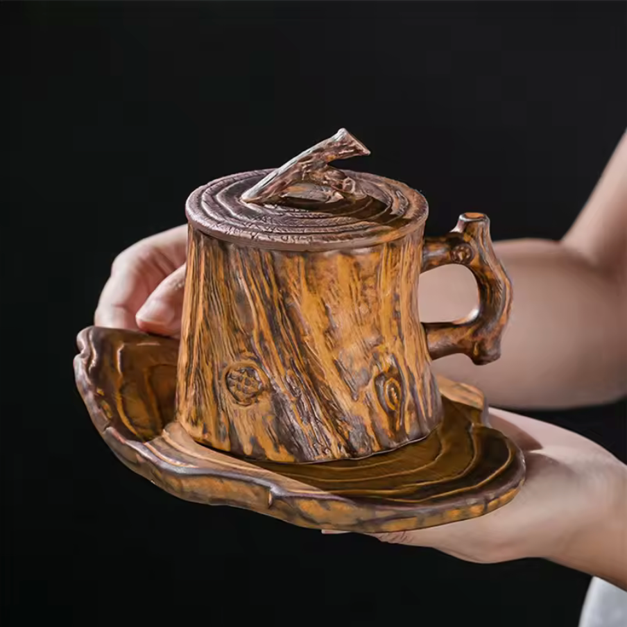 Woodgrain Cozy Mug™ — Wrap Yourself in Endless Warmth and Timeless Comfort