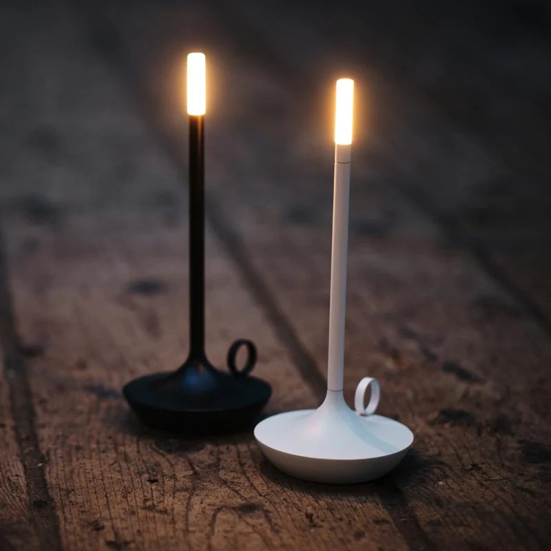 Lumiri Candlestick Lamp — Scandinavian Touch Lamp with Adjustable Brightness