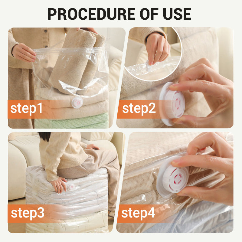 LioraPress — Extra Large Vacuum Storage Bag with Easy Seal and Waterproof Protection
