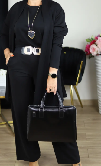 Trivanta Elegante Lange Cardigan & Top & Broek 3-Delige Set