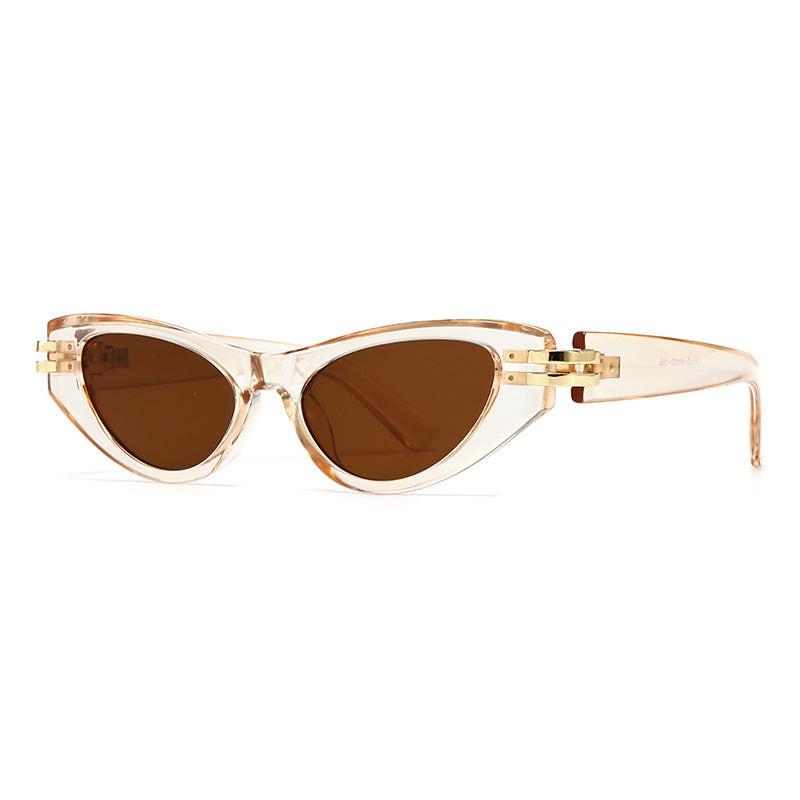 Sorelle — Glossy Cat-Eye Sunglasses with Gradient UV Protection