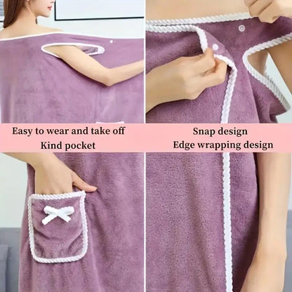 Liora — Plus Size Waterproof Wearable Shower Skirt with Secure Fit