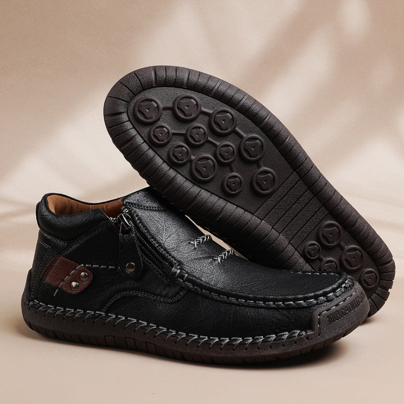 Darsen — Men's Retro PU Leather Outdoor Casual Shoes with Breathable Comfort