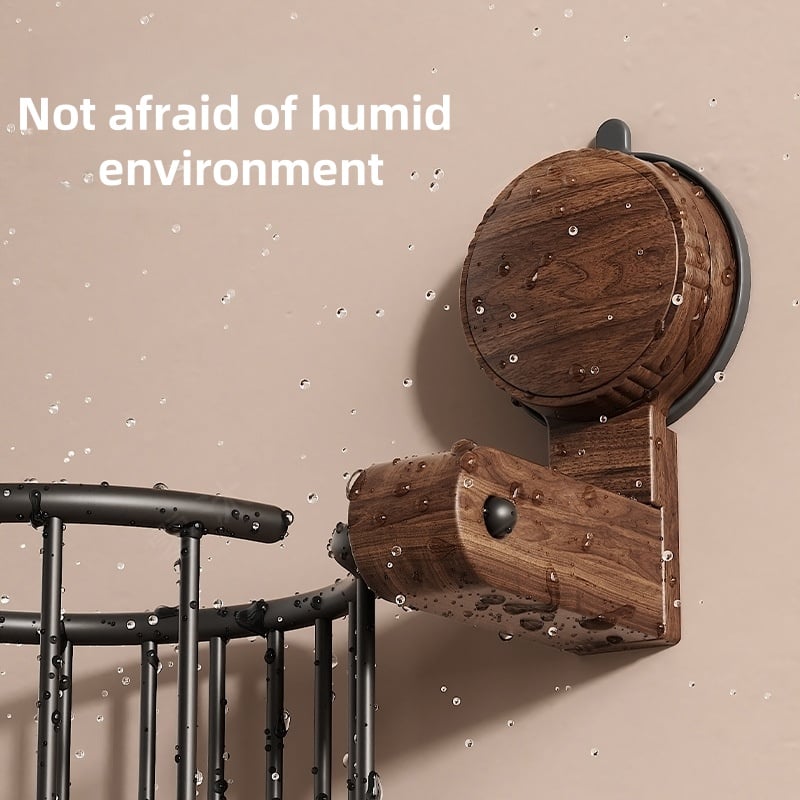 Walnut Wood Toilet Paper Holder™ — Pidä rullasi kuivina, raikkaina ja homeettomina vaivattomalla eleganssilla