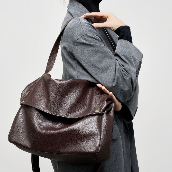 Elara — Women's Genuine Leather Tote Bag with Spacious Design