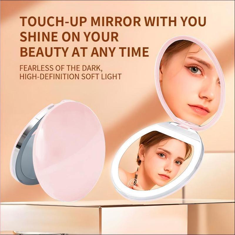Viora — Portable Foldable LED Makeup Mirror with Natural Light