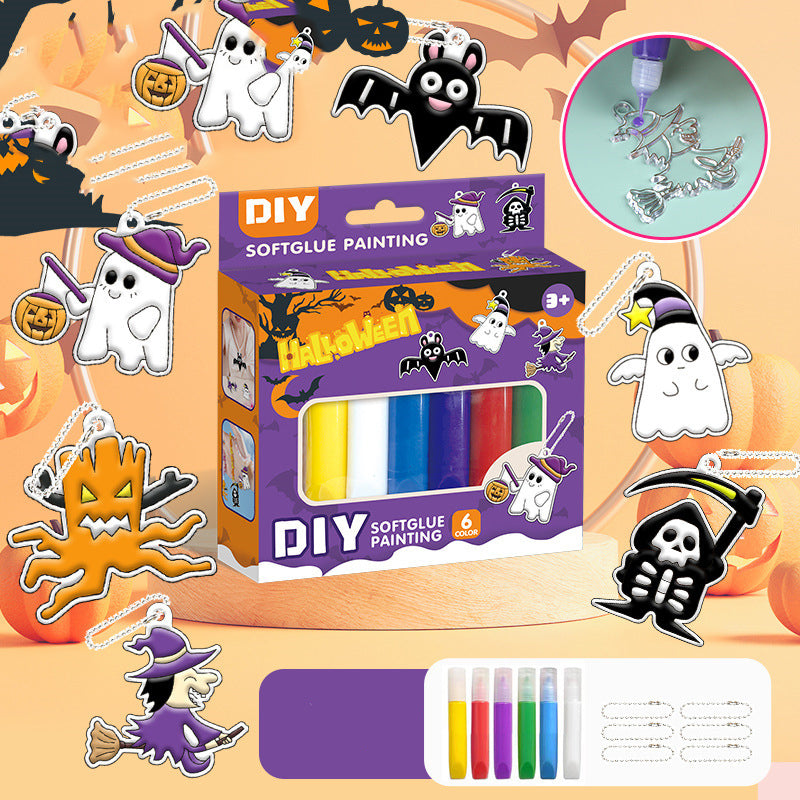 Liora — Kit de pictură DIY cu gel pentru copii, uscare la aer, fără coacere