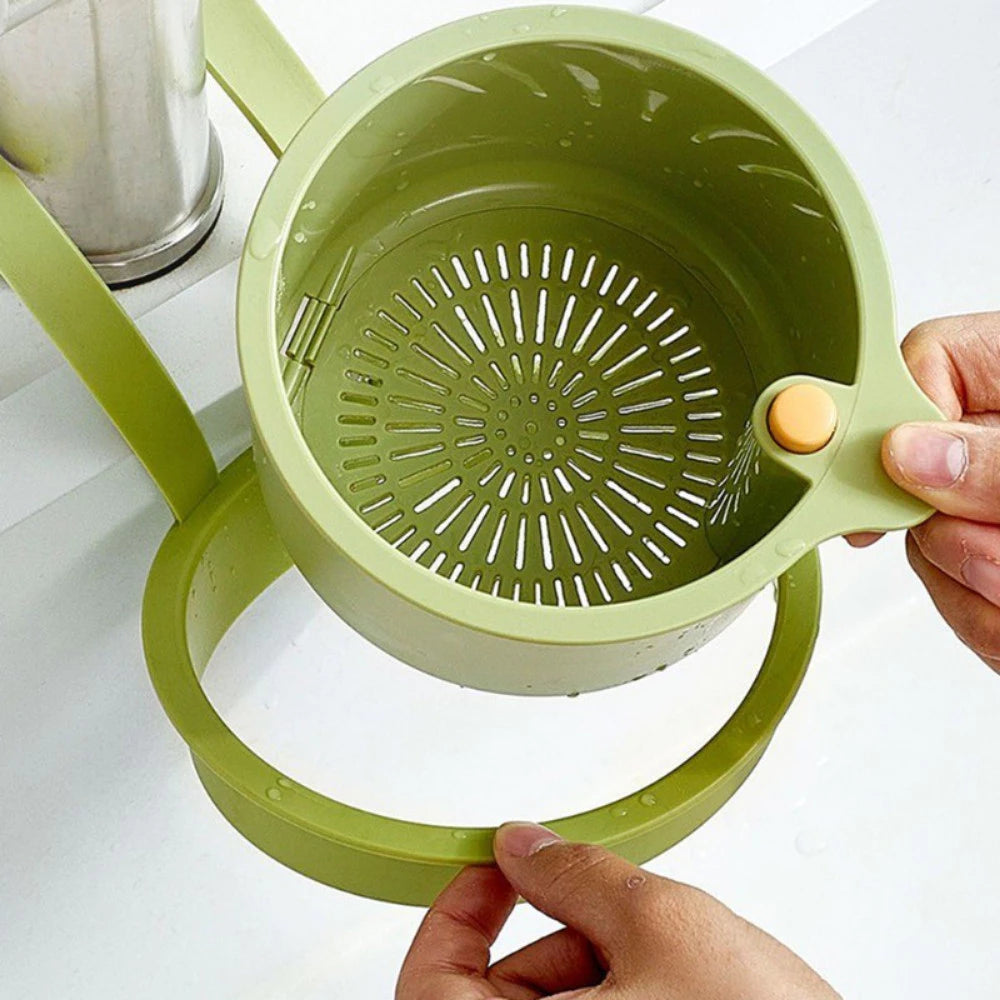Neruvo — Kitchen Sink Drain Basket with Odor Control and Easy Waste Disposal