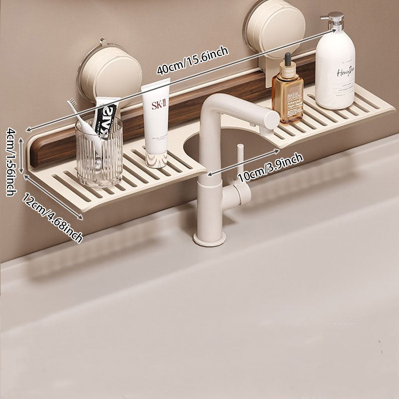 Walnut Faucet Storage Rack™ — Enkel styrke og plettfri orden på sekunder