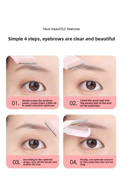 Liora — Ensemble de 3 taille-sourcils en acier inoxydable pour un toilettage précis