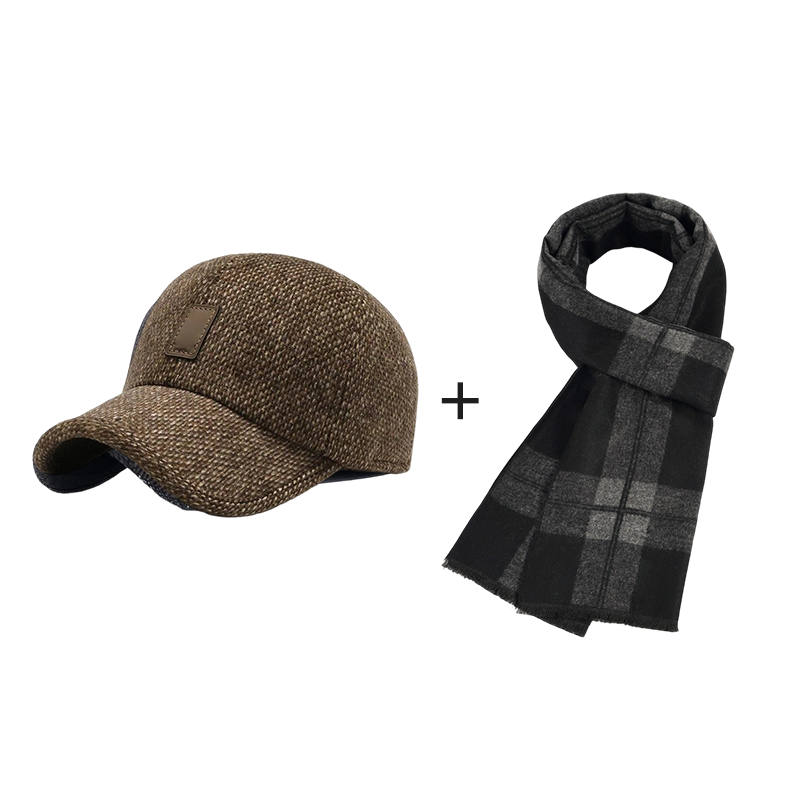 Kairo Hat — Leichte warme Baseballkappe mit Ohrklappen für den Winter
