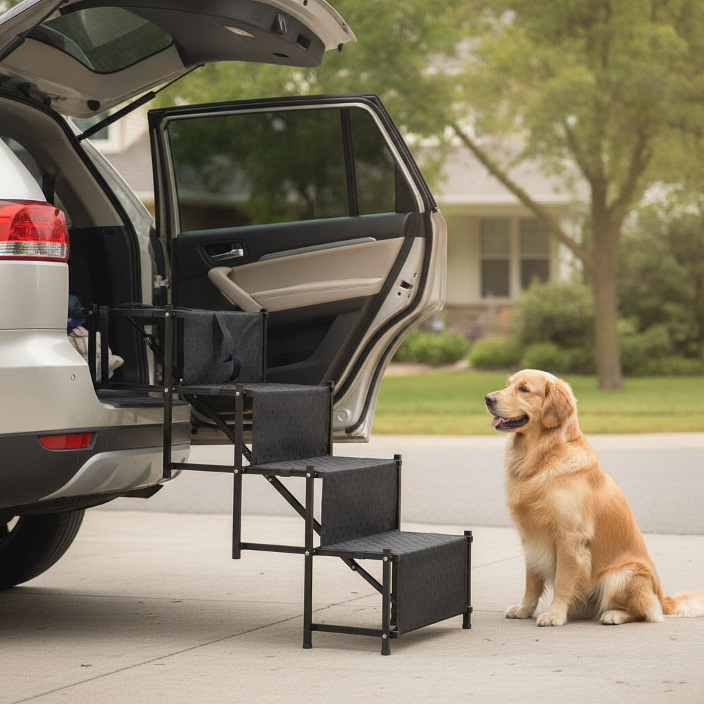 Pawstep™ Foldable Non-Slip Dog Car Stairs