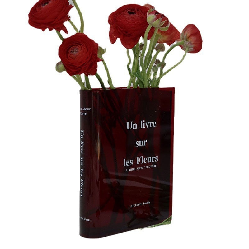 Books About Flowers - Book Vase