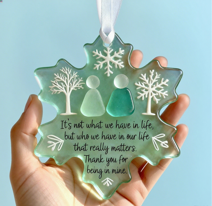 Sea Glass Snowflake™ — Seal Unbreakable Bonds with Every Glimmer