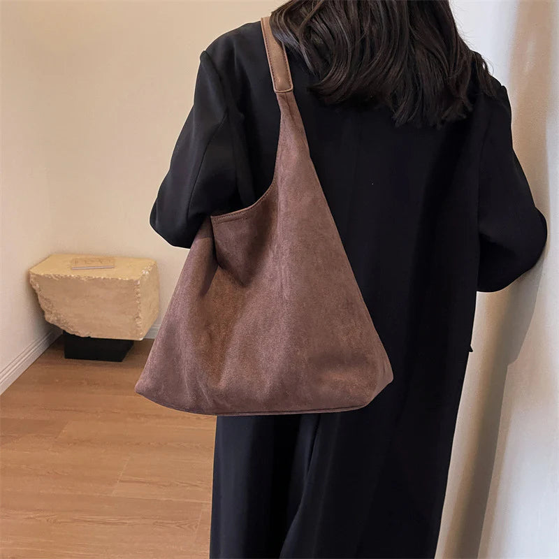 VogueCruze™ Sac Cabas en Velours Côtelé — Attirez Tous les Regards avec un Style Sans Effort et une Organisation Inégalée