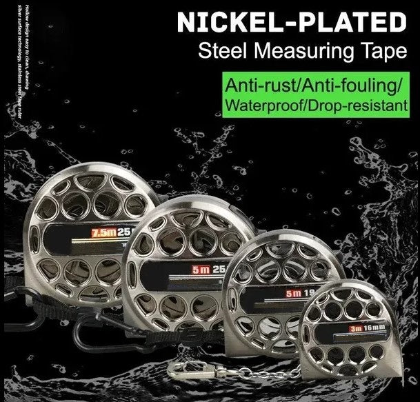 Veltran Règle rétractable en acier inoxydable — Ruban métrique résistant à la corrosion
