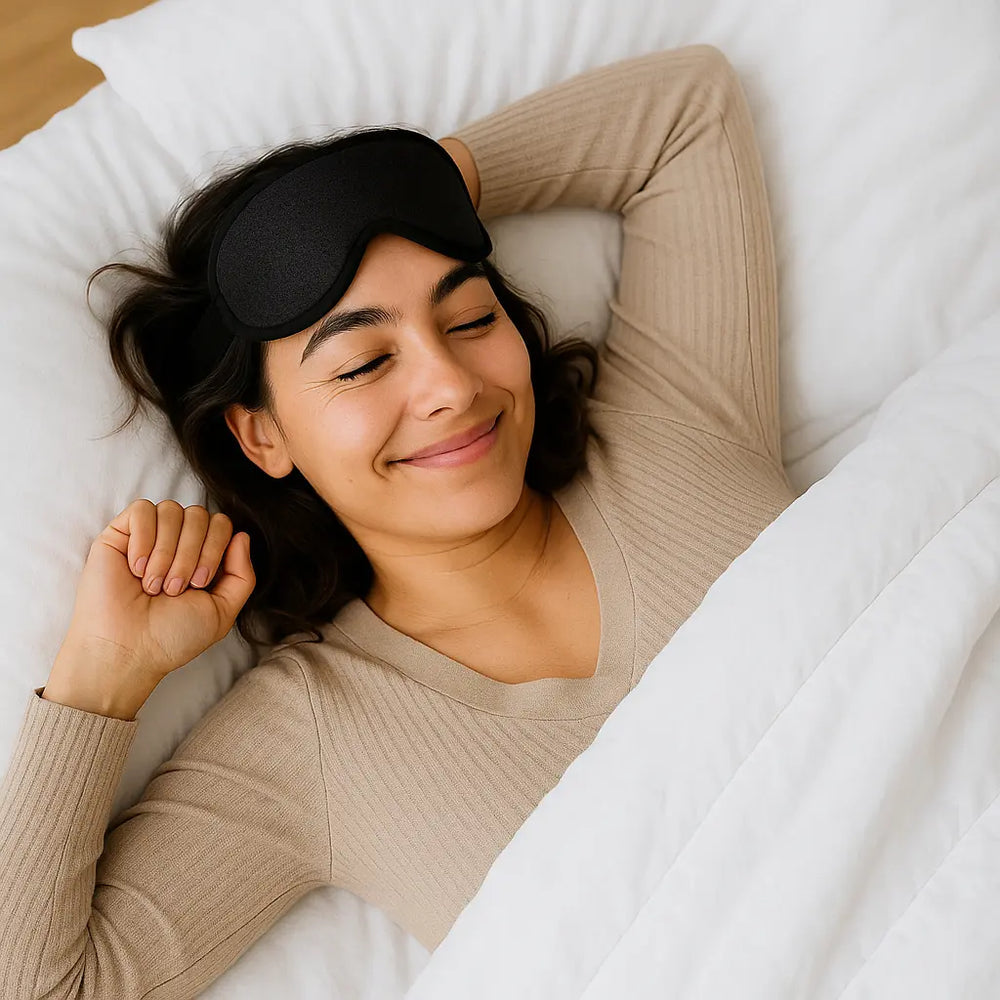 Maschera per Dormire Velora — Maschera Oculare Contornata 3D per un Riposo Confortevole e a Prova di Luce