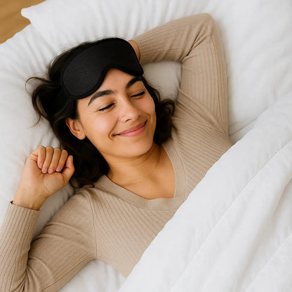 Maschera per Dormire Velora — Maschera Oculare Contornata 3D per un Riposo Confortevole e a Prova di Luce