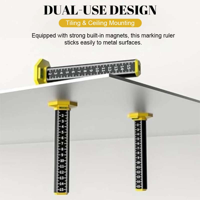 Norla HeightMark — Magnetic Level Gauge Ruler for Precise Tiling
