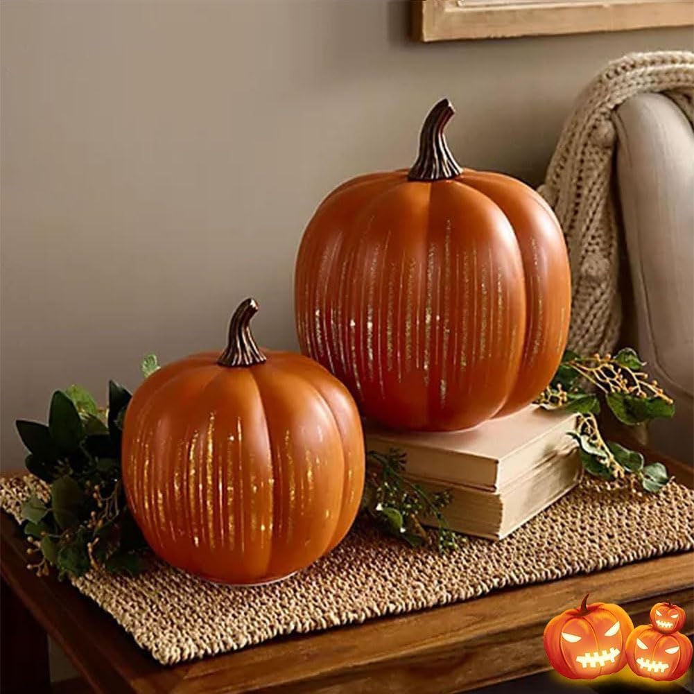 Starry Night Pumpkin Set™ — Enchanting Glow and Timeless Autumn Elegance