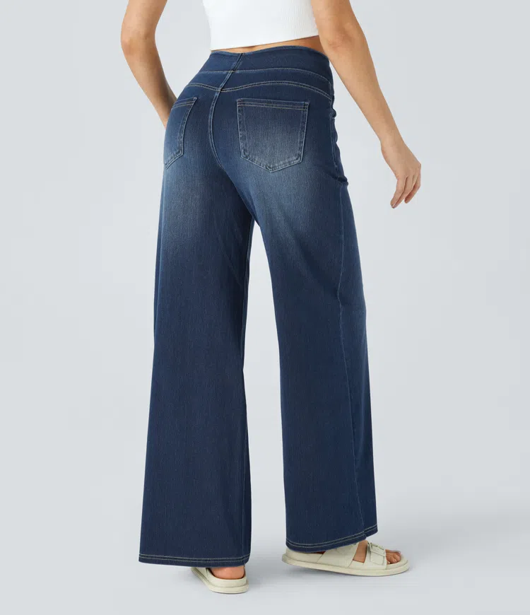 High-Waisted Wide Leg Jeans™ — Unlock All-Day Confidence and Freedom in Every Step