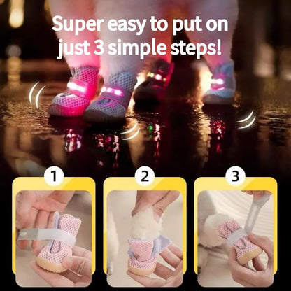 LED Dog Boots™ — Proteção Corajosa para Patas que Ilumina Cada Aventura