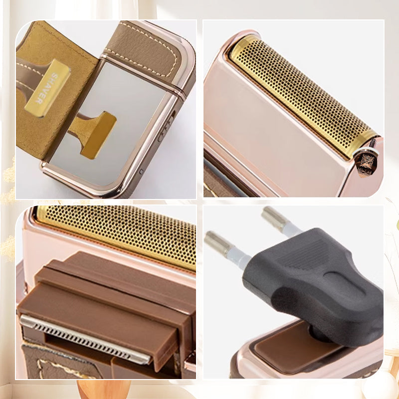 Velaro — Portable 2-in-1 Electric Shaver with Built-In Mirror