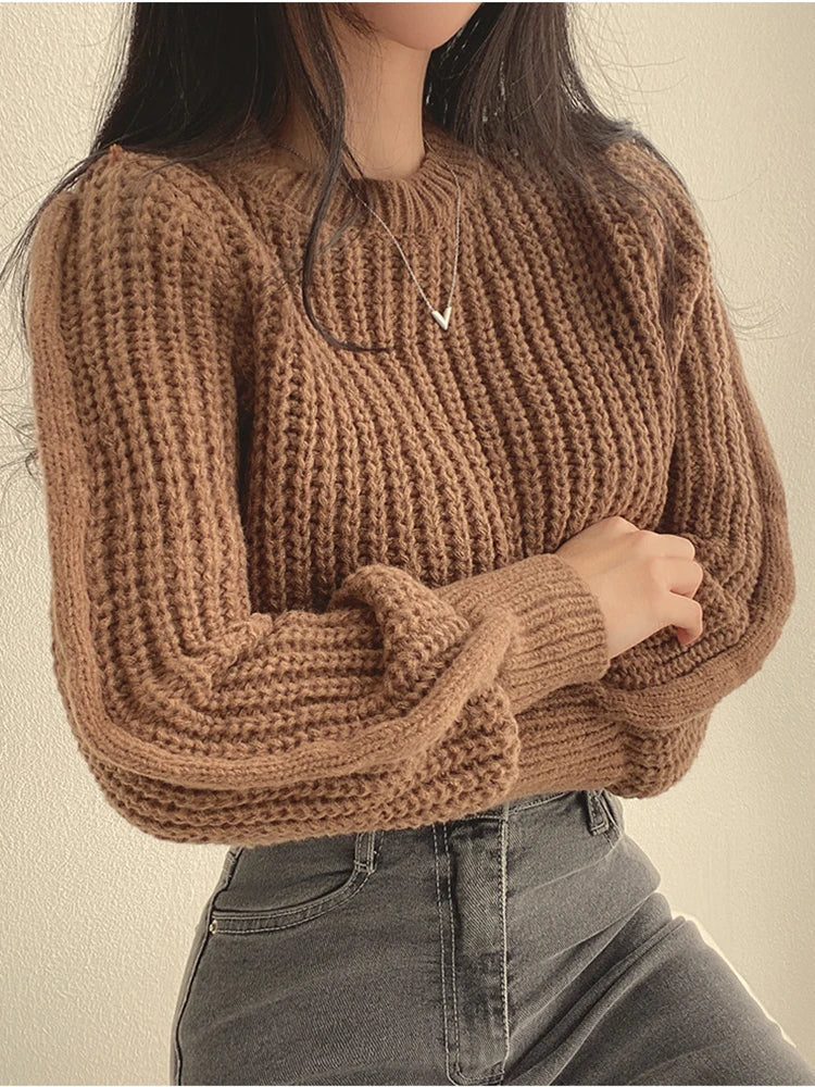 Alora Lantern Trui — Vintage-Stijl Dames Loszittend Shirt
