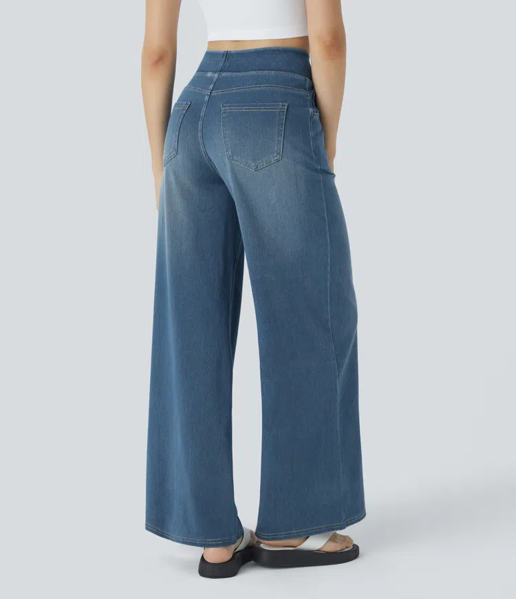 High-Waisted Wide Leg Jeans™ — Unlock All-Day Confidence and Freedom in Every Step