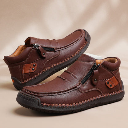 Darsen — Men's Retro PU Leather Outdoor Casual Shoes with Breathable Comfort
