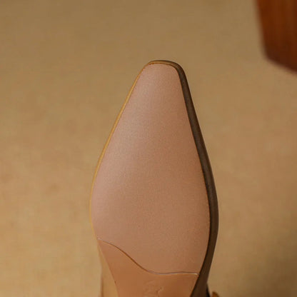 Calvea — Genuine Leather Mary Jane Pumps with Cushioned Insole