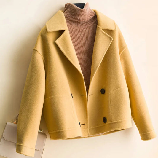 Liora — Double-Breasted Cashmere Wool Jacket with Relaxed Fit