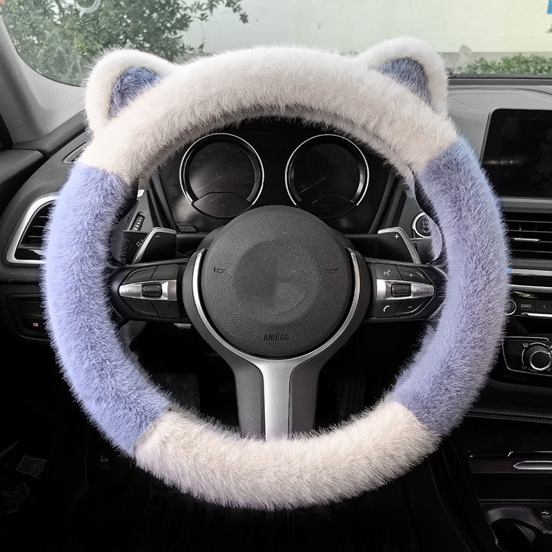 Plush Cat Ear Steering Cover™ — Gjør grepet ditt koselig, styr veien med stil og selvtillit