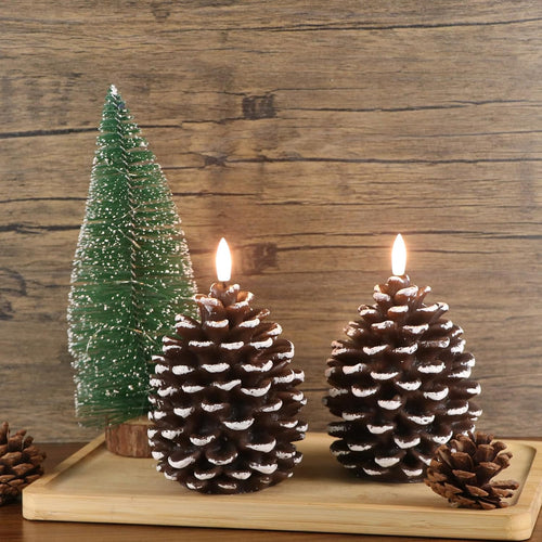 Pine Cone Candles