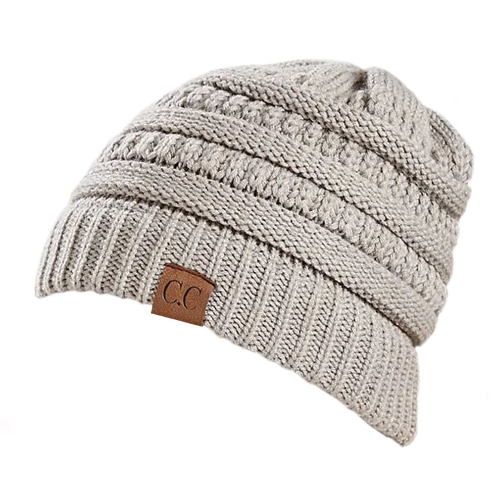 Cable Knit Ponytail Beanie™ — Freeze-Proof Warmth That Keeps Your Hair Flawless All Day