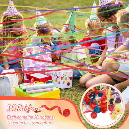 Zelora Streamer Poppers — Handheld Party Props with Mess-Free Design