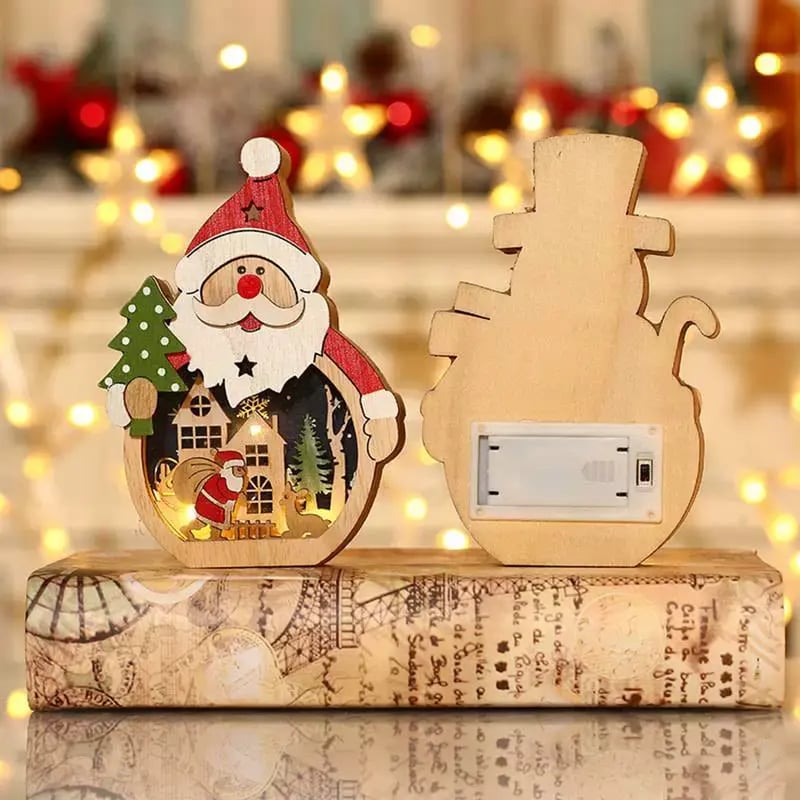 Lumora Glowmist — Kerst Sneeuwpop & Kerstman LED Nachtlampje Decoratie