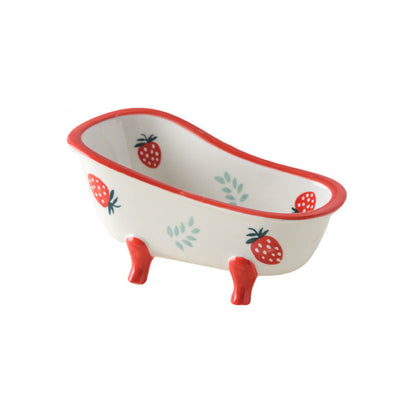 Rowan Mini — Vintage Keramik-Wannen-Schale mit Klauenfüßen
