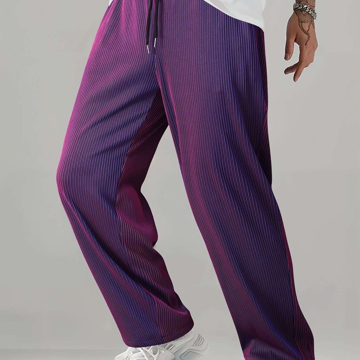 Pantaloni a Righe BreatheEasy™ — Rimani Fresco, Sicuro e Impeccabile Senza Sforzo per Tutto il Giorno