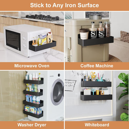 Meroa — Magnetic Kitchen Spice Shelf with Strong Steel Frame