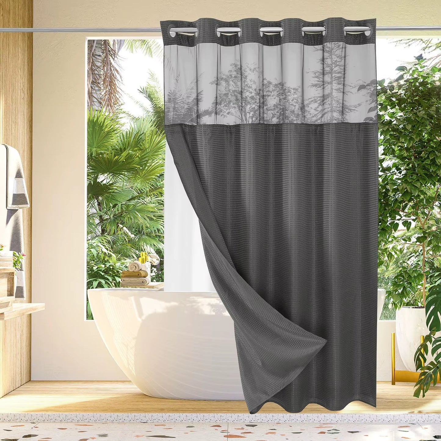 Double-Layer Waffle Weave™ — Immerse Yourself in Spa-Serenity and Stay Dry in Style