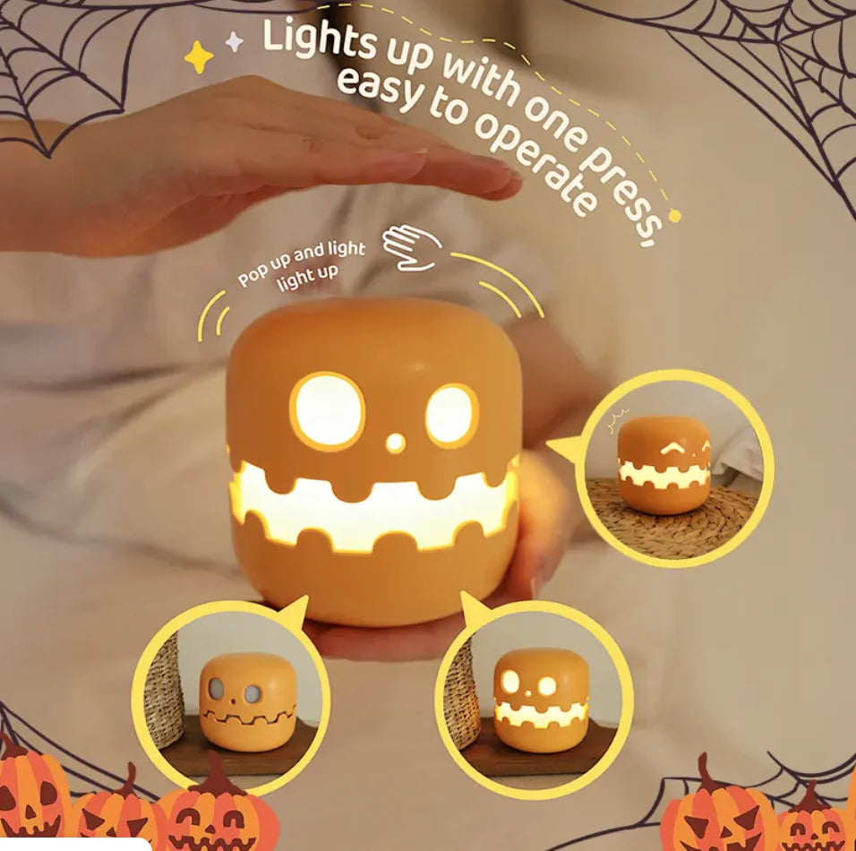 Pumpkin Glow Nočné svetlo™ — Útulná hravosť stretáva sviatočné kúzlo