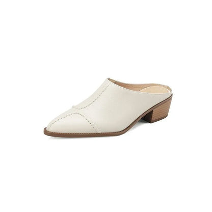 Rovano — Saboturi slip-on din piele cu detalii cusute manual